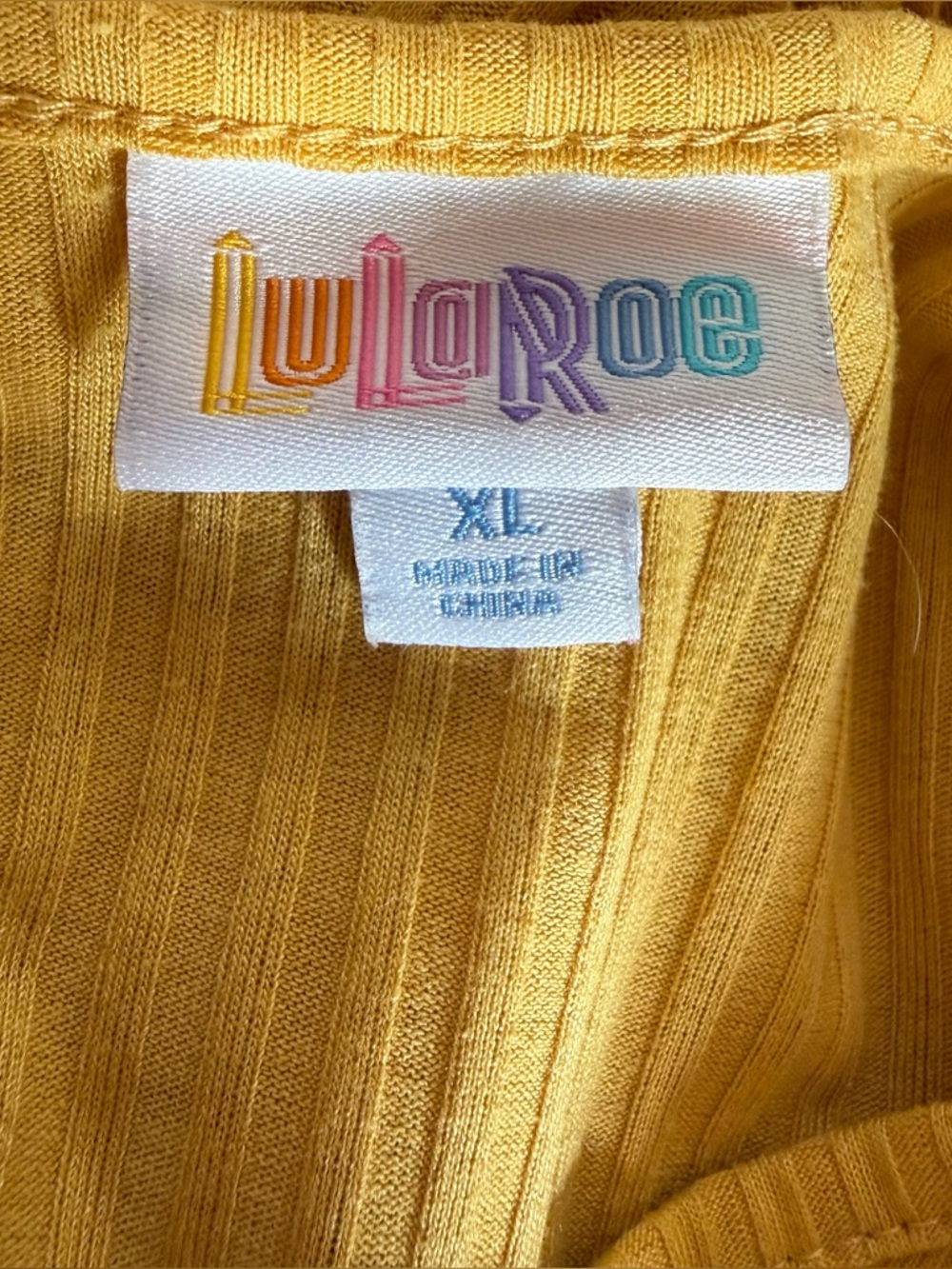 LuLaRoe Roselyn Dress Mustard Yellow Size XL - Picture 12 of 15